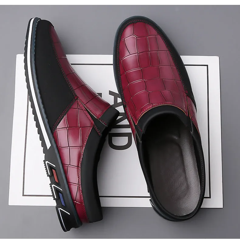Vintage Retro Style Plus Size Men's Comfy Non Slip Mules