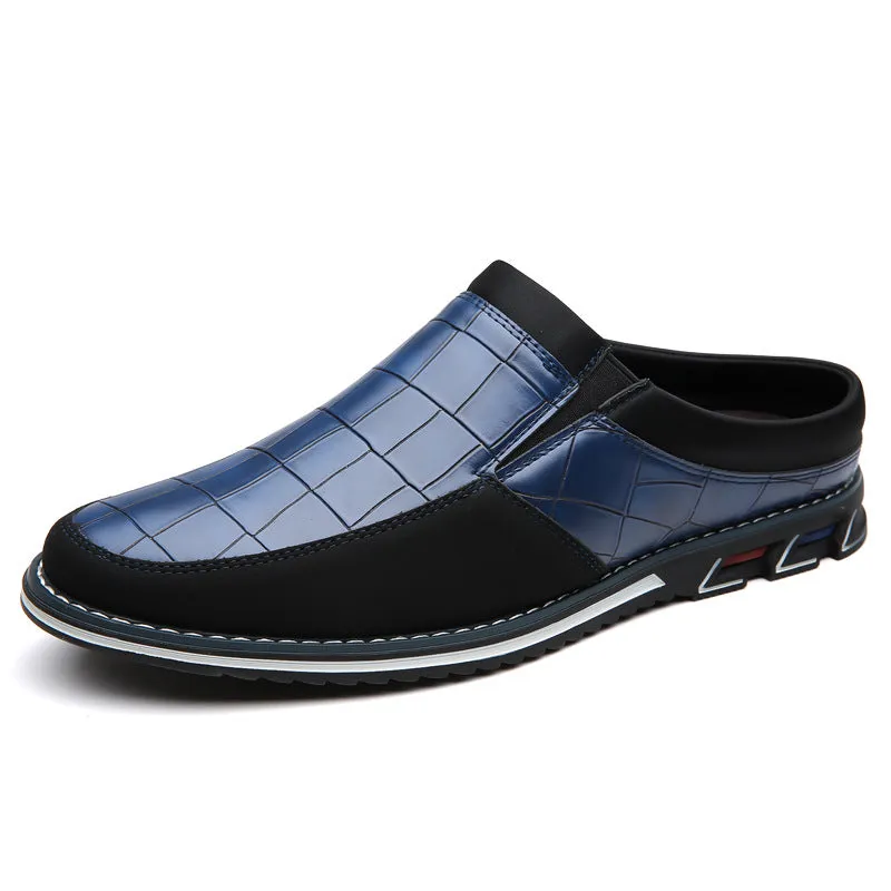 Vintage Retro Style Plus Size Men's Comfy Non Slip Mules