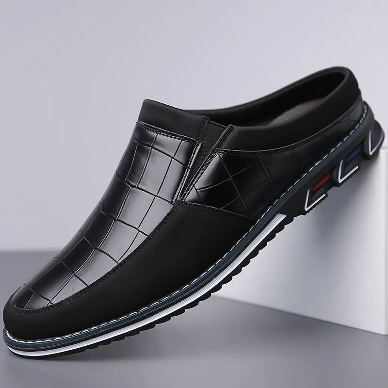 Vintage Retro Style Plus Size Men's Comfy Non Slip Mules