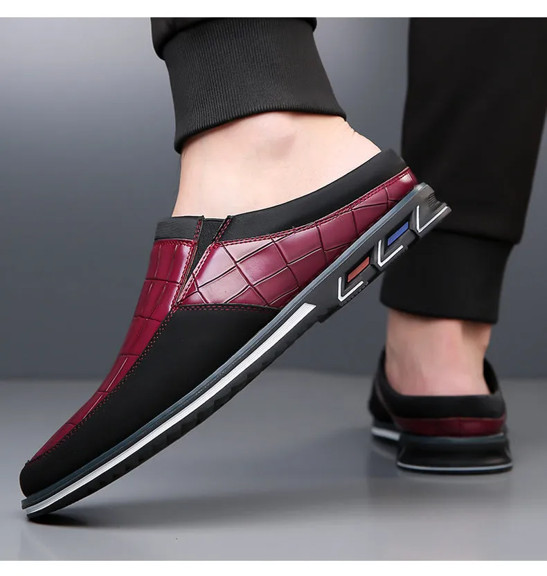 Vintage Retro Style Plus Size Men's Comfy Non Slip Mules