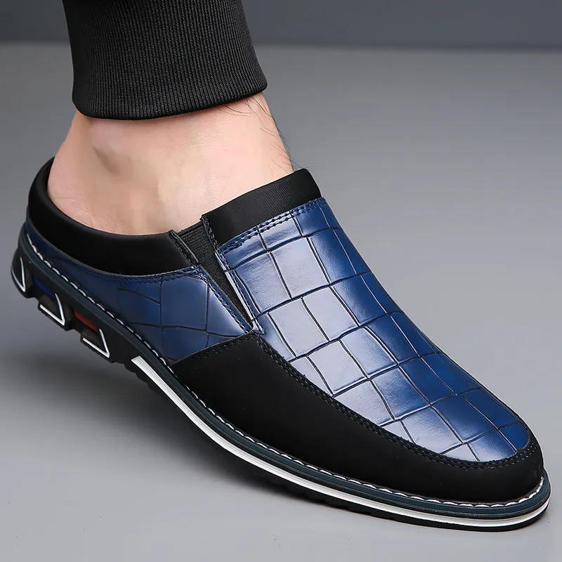 Vintage Retro Style Plus Size Men's Comfy Non Slip Mules