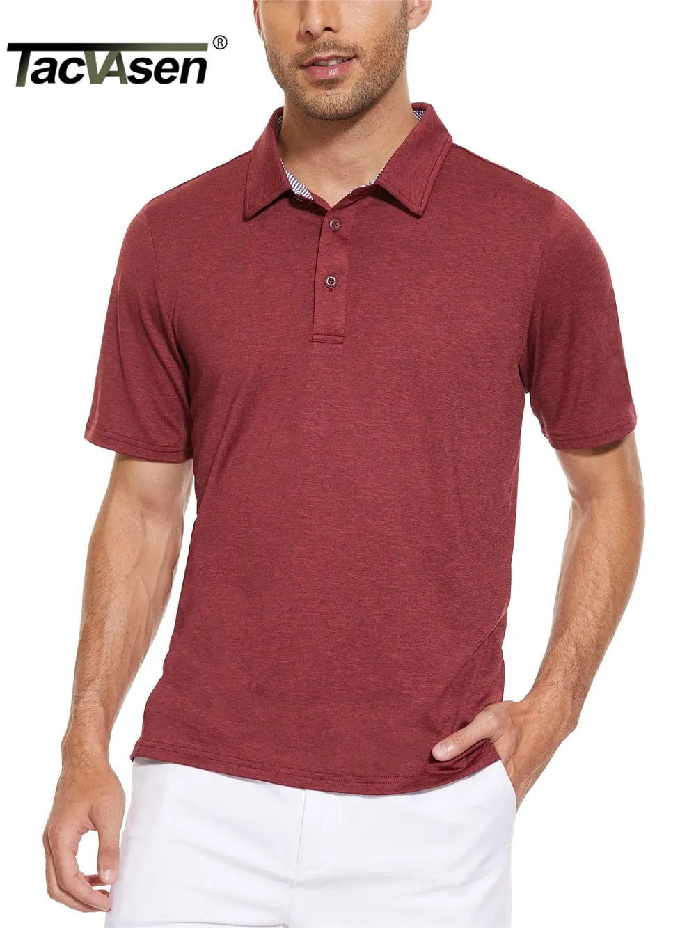 West Louis Button Down Business Dress Polo Shirt