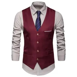 West Louis Sleeveless Formal Business Vest