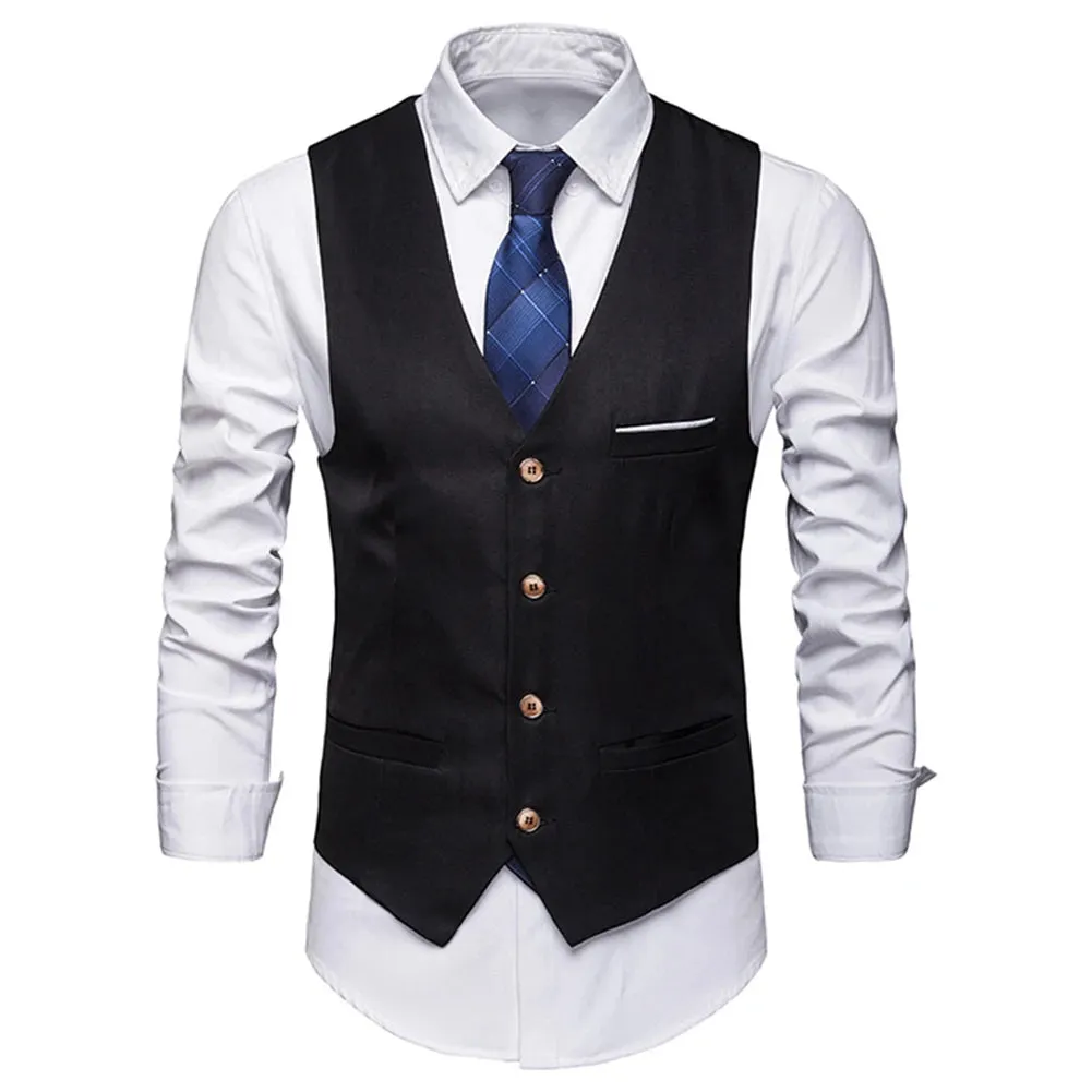 West Louis Sleeveless Formal Business Vest