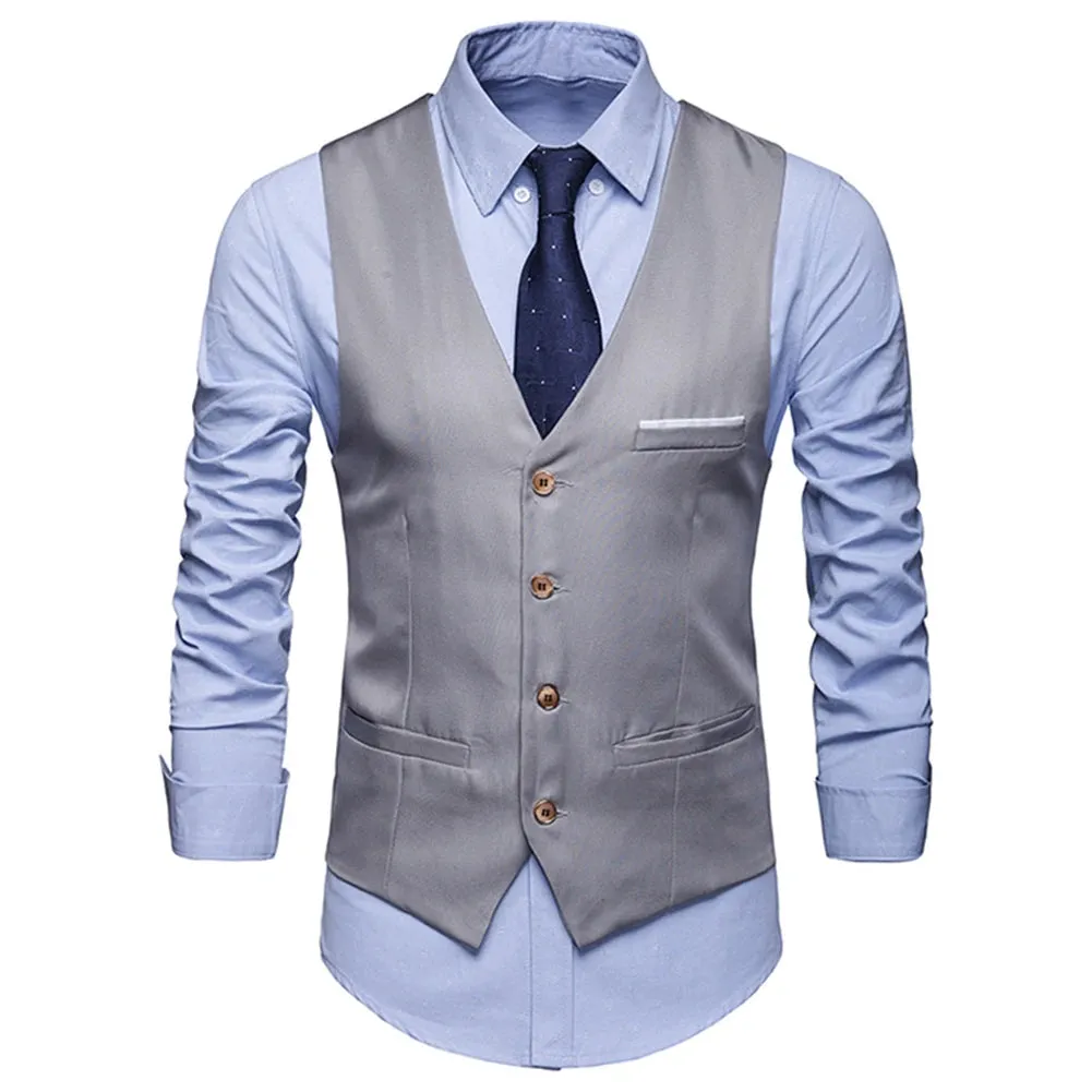West Louis Sleeveless Formal Business Vest